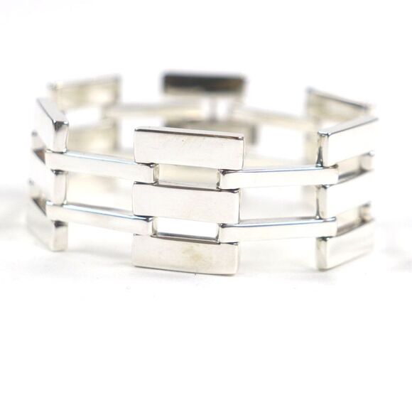 Gucci Heavy Gate Link Bracelet Silver 925 Bracelet
